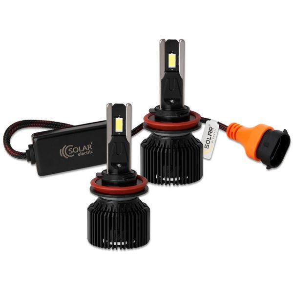 Автолампа Solar LED H8-H11-H16 12/24V 130W 11000Lm 6500K CSP3570 2шт 8711S2 фото