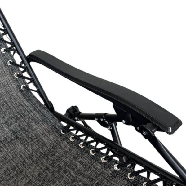 Розкладне крісло шезлонг LEOBRO Zero Gravity Dark Grey (LB-ZGC-A1-DGR) LB-ZGC-A1-DGR фото
