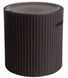 Стіл-скриня садова пластикова KETER COOL STOOL, коричнева 7290106923621 фото 1