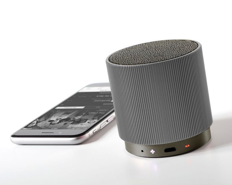 Портативний динамік Lexon Fine Speaker, сірий LA98X6 фото