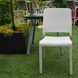 Стілець садовий пластиковий Keter Charlotte Deco Chair, білий 3076540146581 фото 4