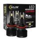 Автолампа Solar LED H8-H11-H16 12/24V 130W 11000Lm 6500K CSP3570 2шт 8711S2 фото 1