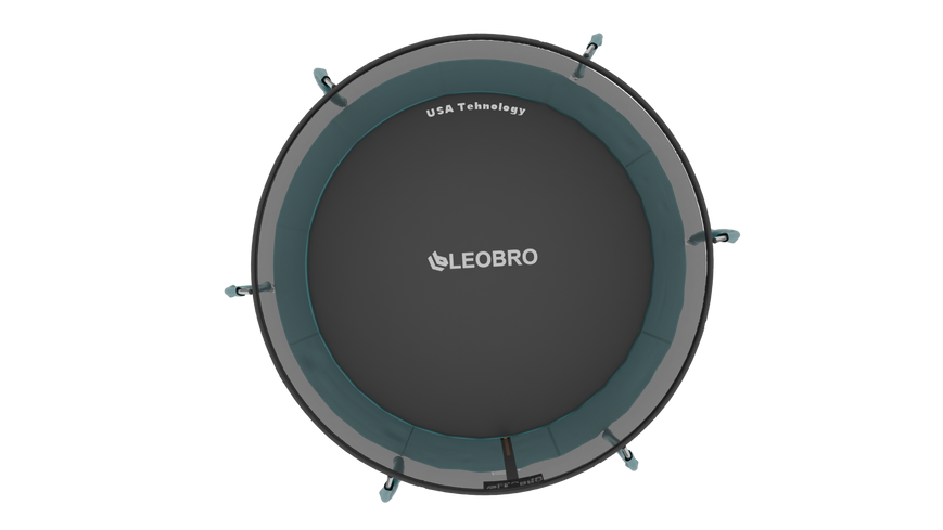 Батут із внутрішньою захисною сіткою 252 см LEOBRO Premium Pro 8FT GREEN LBPPRO-8FTGREEN фото