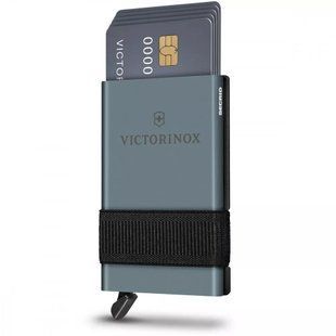Картка-мультитул з картхолдером Victorinox SMARTCARD Wallet Sharp Gray 10 функцій, 104х65х17 см, сіра, ножиці, ручка (0.7250.36) 0.7250.36 фото