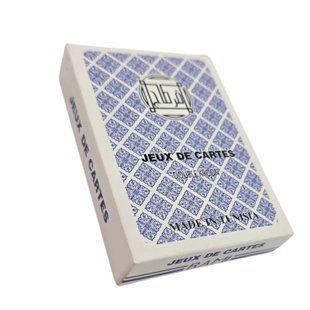 Карти гральні пластикові 56 шт Jeux De Cartes RAMI синя сорочка 4 індекси (DN36199A) DN36199A фото