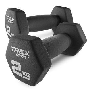 Гантелі для фітнесу неопренові TREX Sport TX-020VD 2x2кг 5902308231221 фото
