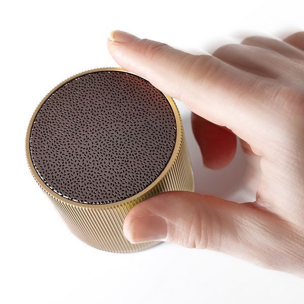 Портативний динамік Lexon Fine Speaker світле золото LA98D6 фото