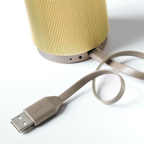 Портативний динамік Lexon Fine Speaker світле золото LA98D6 фото