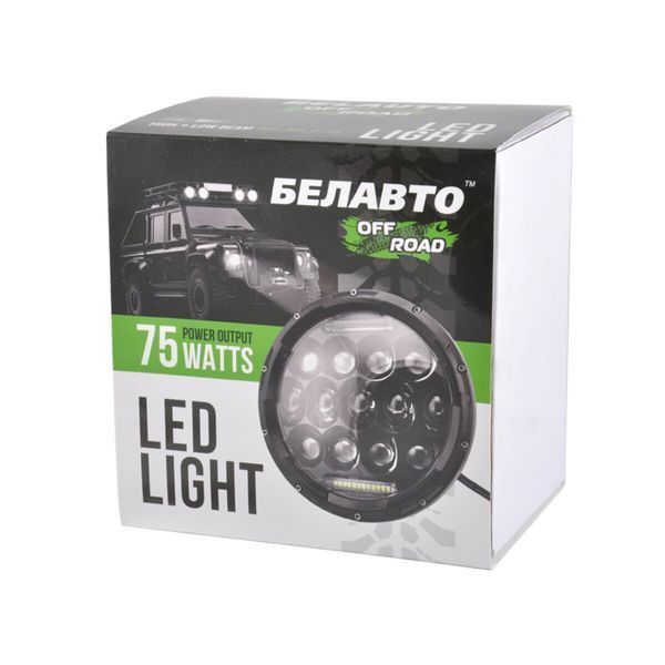 Автолампа світлодіодна BELAUTO 10-60V, 75W 13*5W CREE+10W DRL BOL0175 фото