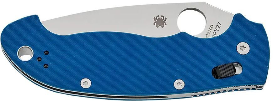 Ніж Spyderco Manix 2 XL CPM SPY27 G-10 Cobalt Blue 87.16.86 фото