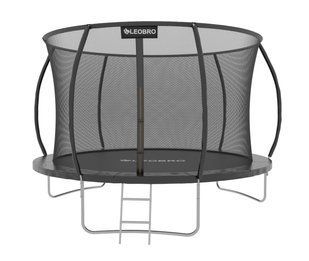 Батут із внутрішньою захисною сіткою 252 см LEOBRO Premium Pro 8FT BLACK LBPPRO-8FTBLACK фото