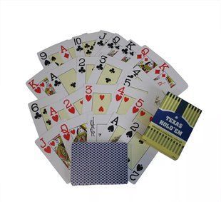 Карти гральні пластикові покерні Duke Texas Hold'em 54 листа 88х68 мм (DN30766BL) DN30766BL фото