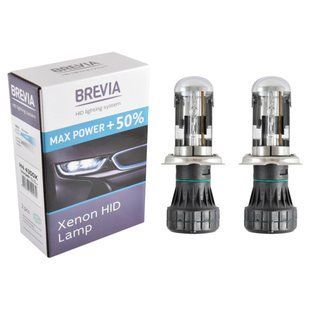 Біксенонова лампа Brevia H4 +50%, 4300K, 85V, 35W P43t-38 KET, 2шт 12443MP фото