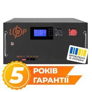Акумулятор LP LiFePO4 51,2V - 280 Ah (14336Wh) (BMS SP 200A/100А) RM RS485/CAN LCD BL LP38146 фото