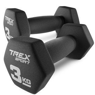 Гантелі для фітнесу неопренові TREX Sport TX-030VD 2x3кг 5902308231238 фото
