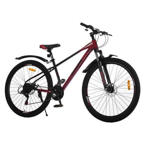 Велосипед SPARK NOVA (колеса - 29, сталева рама - 17) вишневий з чорним 000239253 фото