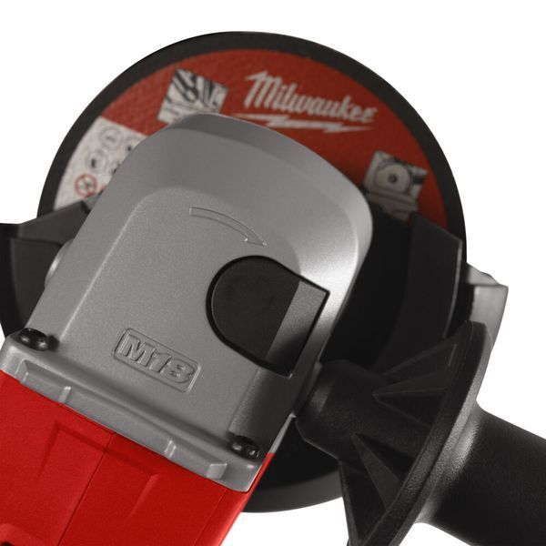 Кутова шліфувальна машина акумуляторна MILWAUKEE, M18 BLSAG125X-0, діаметр 125 мм 800 Вт (+захист від розриву з швидкороз'ємним 4933492643 фото