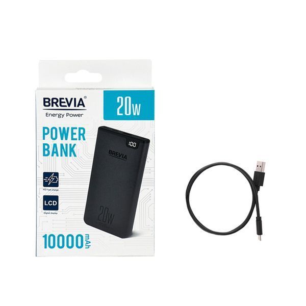 Повербанк (Power Bank) Brevia 10000mAh 20W Li-Pol, LCD 45120 фото