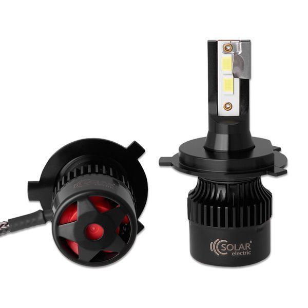 Автолампа Solar LED H4 12/24V 50W 5000Lm 6500K CSP3570 2шт 8504S2 фото