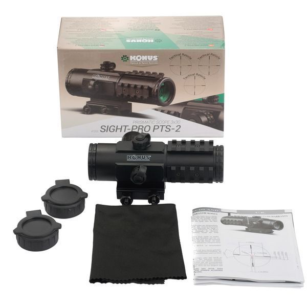Коліматорний приціл KONUS SIGHT-PRO PTS2 3x30 (призматичний) - Безкоштовна доставка 7203 фото