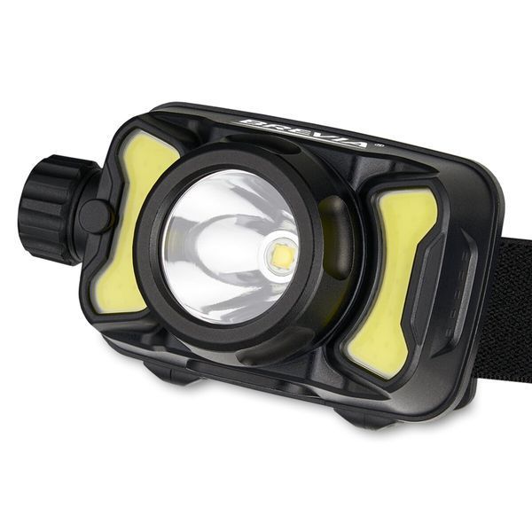 Ліхтар налобний Brevia 550Lm, 3W CREE XPG+COB, 1200mAh/3xAAA, білий/червоний 14450ERBX1 фото