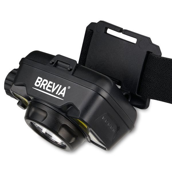 Ліхтар налобний Brevia 550Lm, 3W CREE XPG+COB, 1200mAh/3xAAA, білий/червоний 14450ERBX1 фото