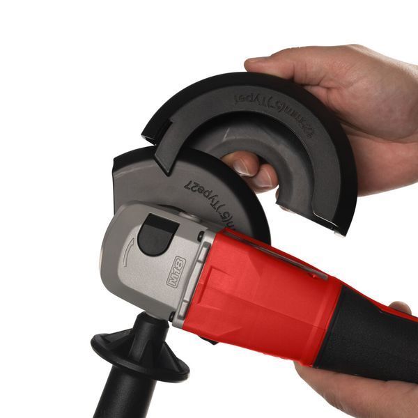 Кутова шліфувальна машина акумуляторна MILWAUKEE, M18 BLSAG125X-0, діаметр 125 мм 800 Вт (+захист від розриву з швидкороз'ємним 4933492643 фото