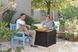 Стіл-скриня PROSPERPLAST CUBE RATTAN 208 л, коричневий 7290106924840 фото 4