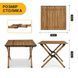 Розкладний туристичний стіл LEOBRO Camp Wood M (LB-1065) LB-1065 фото 2