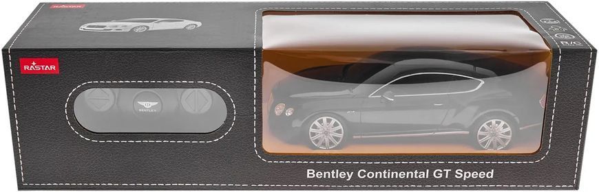 Машинка Rastar Bentley Continental GT Speed 1:24 Чорний 454.00.57 фото