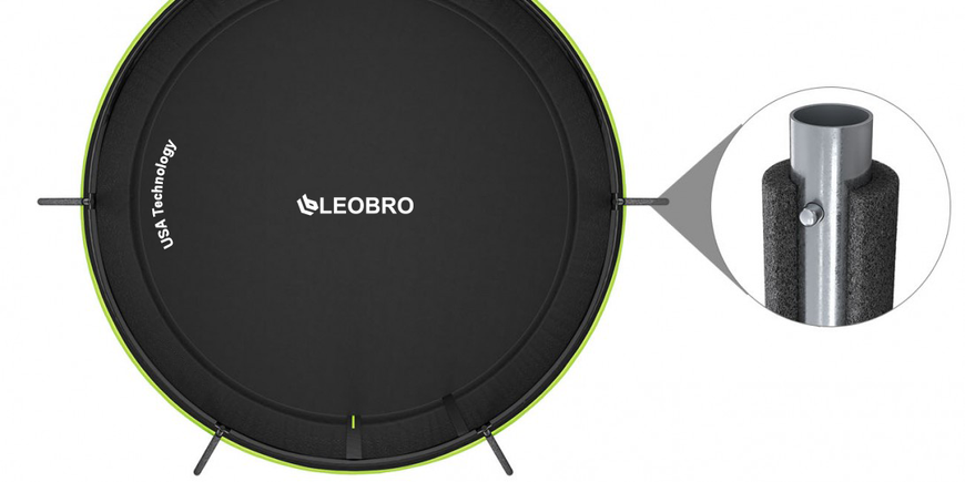 Батут із внутрішньою захисною сіткою 374 см LEOBRO Pro 12FT GREEN LB1012P фото