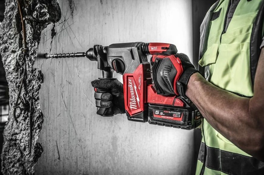 Перфоратор акумуляторний безщітковий SDS-PLUS MILWAUKEE M18 FHX-0X (2,5Дж) (каркас+HDкейс) 4933478888 фото