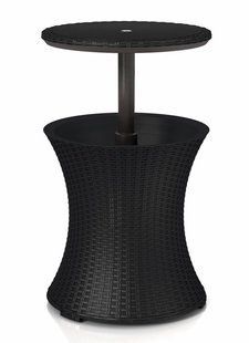 Стол - бар пластиковий Keter Cool Bar Rattan, колір сірий 7290103660550 фото