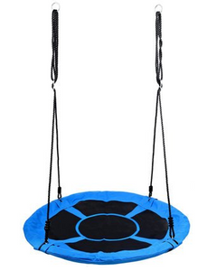 Гойдалка гніздо FUNFIT 110см (Синьо-чорна) (2611) 2611 фото
