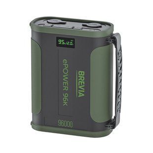 Повербанк (Power Bank) Brevia ePower 96000mAh 307.2Wh LiFePo4 Black/Green 44196MG фото