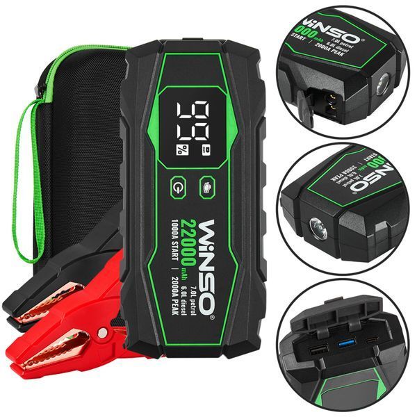 Бустер (пусковий пристрій) Winso Jump Starter 1000A/2000A 22000mAh 141000 фото