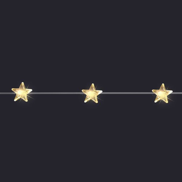 Гірлянда Жовті зірочки Luca Lighting, 3,2 м 8712799936614 фото