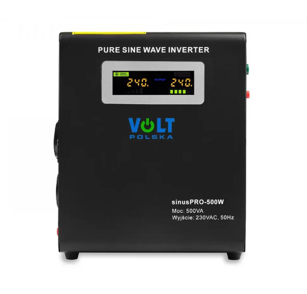 Гібридний ДБЖ/інвертор Volt Polska SINUS PRO 500 W 12/230V 300/500W (3SP095012W) 3SP095012W фото