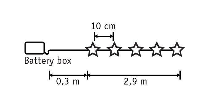 Гірлянда Жовті зірочки Luca Lighting, 3,2 м 8712799936614 фото