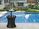 Стол - бар пластиковий Keter Cool Bar Rattan, колір сірий 7290103660550 фото 5