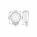 Фара світлодіодна Brevia EPISTAR Spot 10-30V, 27W (9x3W), 1980Lm, 1шт 10641RSX1 фото 6