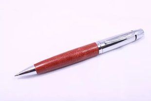 Ручка кулькова Gianni Terra Red Сріблясто-червоний корпус (HH1328/B) HH1328/B(red) фото