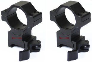Кольца Vector Optics 30 мм быстросъёмные средние на Вивер/Пикатинни 5003863 фото
