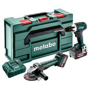 Набір акумуляторного інструменту Metabo Combo Set 2.4.1, 2 акб 4.0 Ah, з/п, кейс metaBOX 165 L 685206510 фото