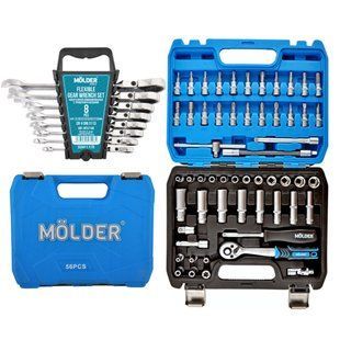 Професійний набір інструментів для авто з тріскачкою Molder na_83 фото