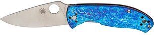 Ніж Spyderco Tenacious D2 Titanium Blue 87.16.81 фото