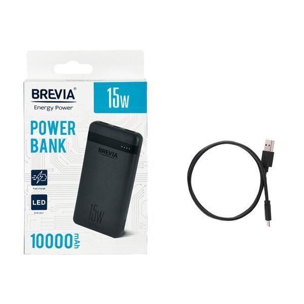 Повербанк (Power Bank) Brevia 10000mAh 15W Li-Pol 45115 фото