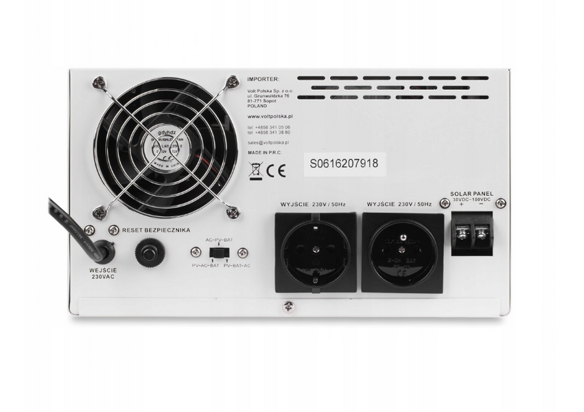 Комплект Volt Polska SINUS PRO 2000S 24/230V 1400/2000W + Акумулятор гелевий 4SUN GEL 100 Ah 2 шт 2000S100FM фото