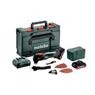 Акумуляторний універсальний різак Metabo MT 18 LTX BL QSL, 2 акб 18 В LiHD 4.0 Ah, з/п, кейс 613088800 фото