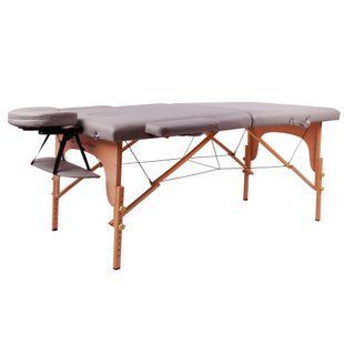 Масажний стіл inSPORTline Taisage 2-Piece Wooden - сірий 9406-3 фото
